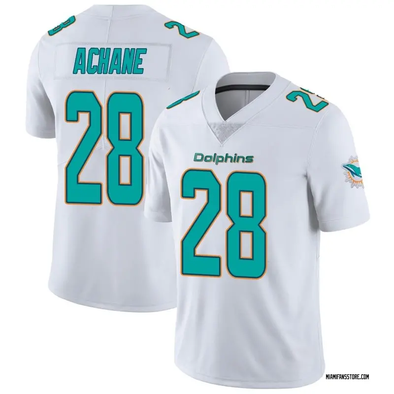 Youth White De'Von Achane Miami limited Vapor Untouchable Jersey
