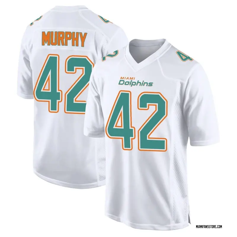 Youth White Game Grayson Murphy Miami Fashion Jersey