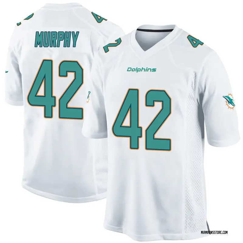 Youth White Game Grayson Murphy Miami Jersey
