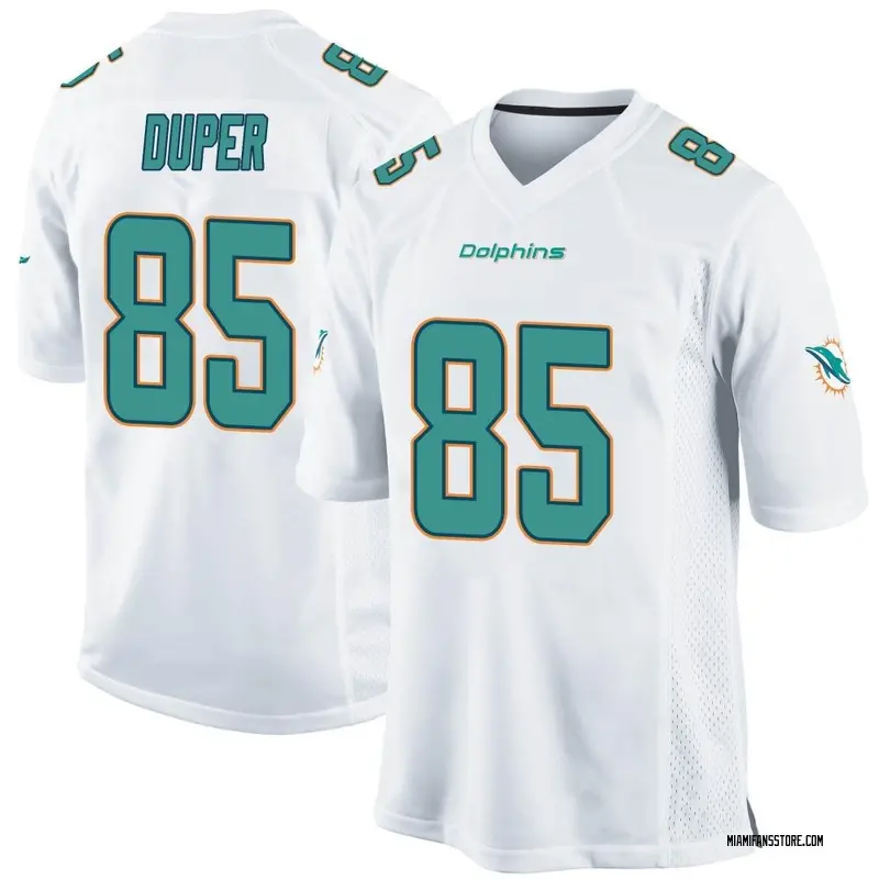 Youth White Game Mark Duper Miami Jersey